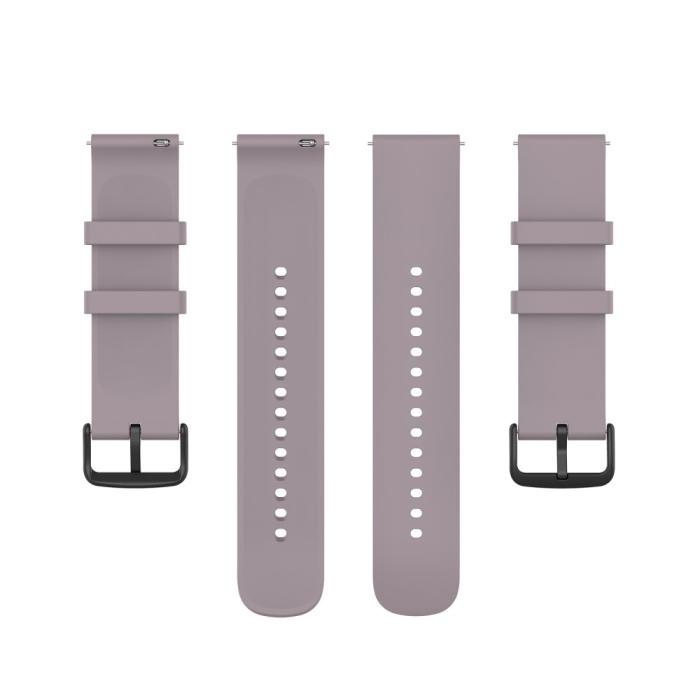 Bild 5, Silikon Armband För Smartwatch (20 mm) - Violett