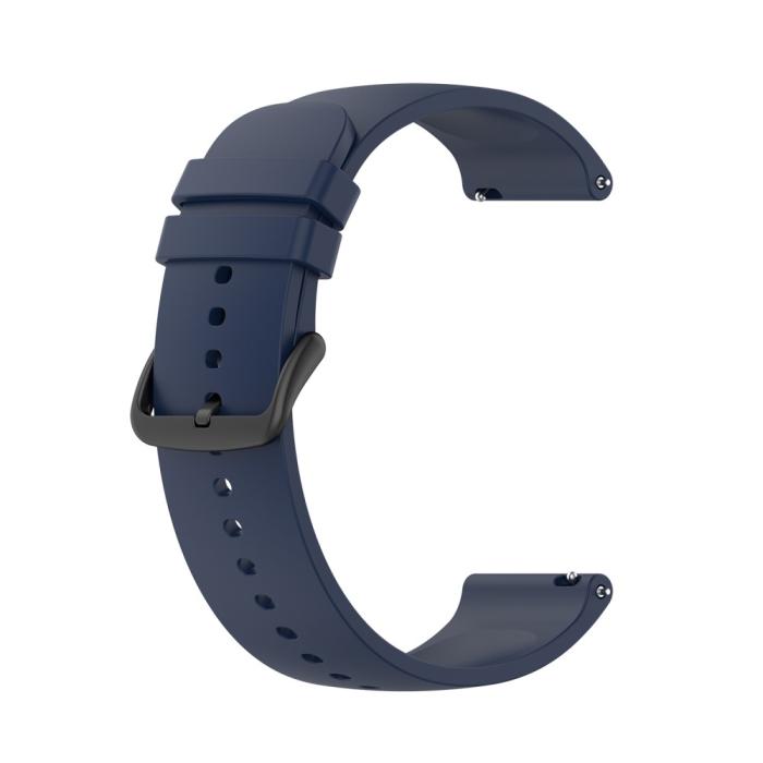 Bild 3, Silikon Armband För Smartwatch (20 mm) - Midnight Blue