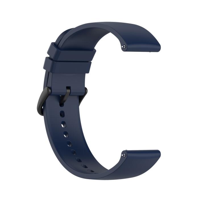 Bild 4, Silikon Armband För Smartwatch (20 mm) - Midnight Blue