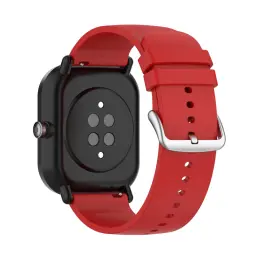 Silikon Armband För Smartwatch (20 mm) - Röd