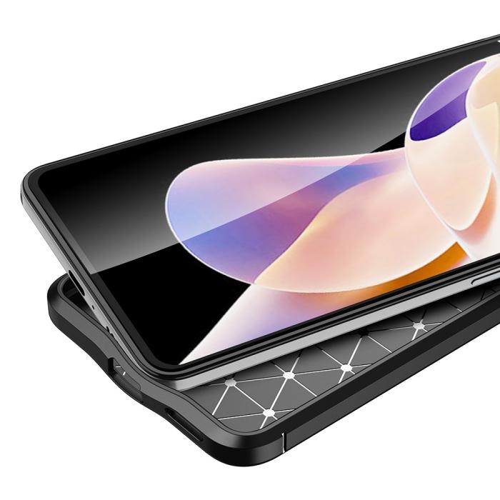 Bild 3, Xiaomi Redmi Note 11 Pro 5G Skal Litchi Textur Svart