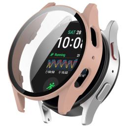 Galaxy Watch 7 44 mm Skal Med Skärmskydd Rosa