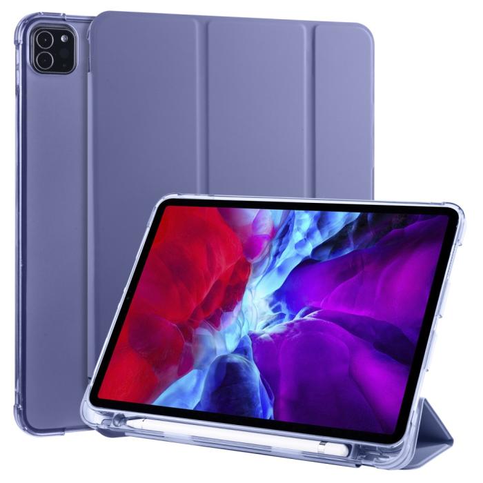 Bild 1, iPad Pro 12.9 Fodral Tri-Fold Pennhållare Lila