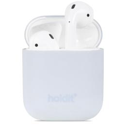 holdit Apple AirPods Nygård Skal Silikon Mineral Blue