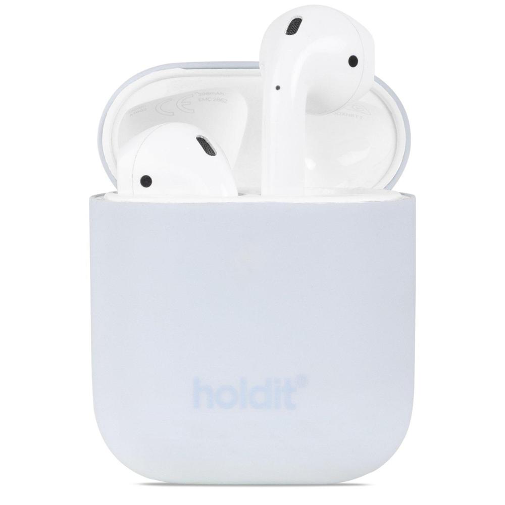 holdit Apple AirPods Nygård Skal Silikon Mineral Blue