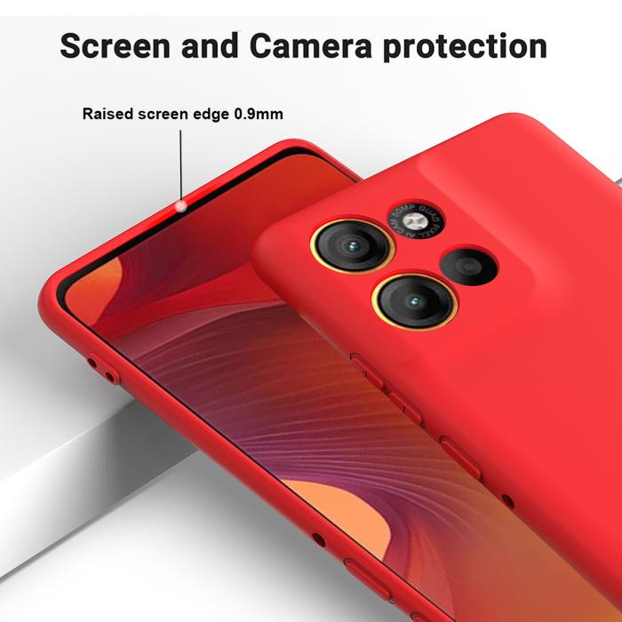 Bild 4, Motorola Moto G56 5G Skal Liquid Silikon Röd