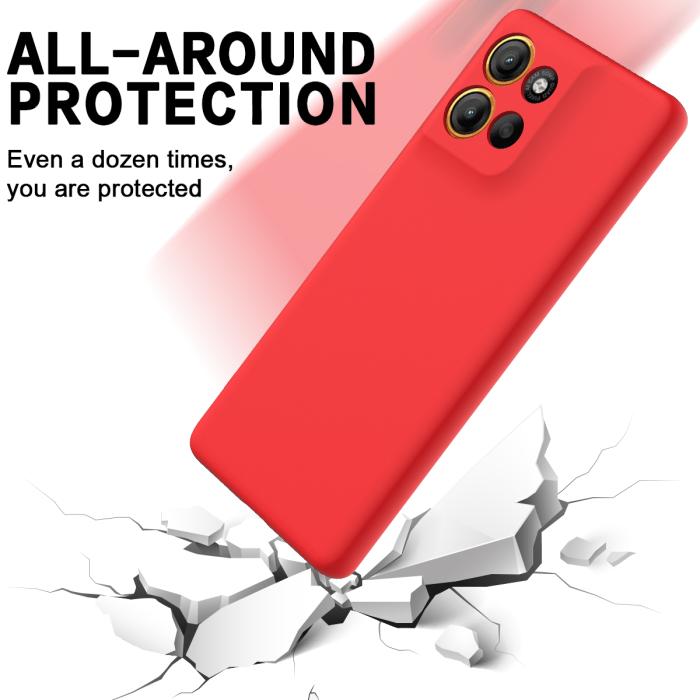 Bild 5, Motorola Moto G56 5G Skal Liquid Silikon Röd