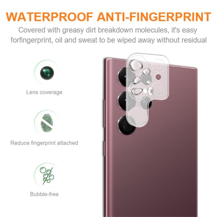 Bild 2, AMORUS Samsung Galaxy S23 Ultra Linsskydd Härdat Glas