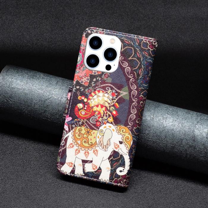 Bild 6, iPhone 16 Pro Max Fodral Med Tryck Mandala Elefant