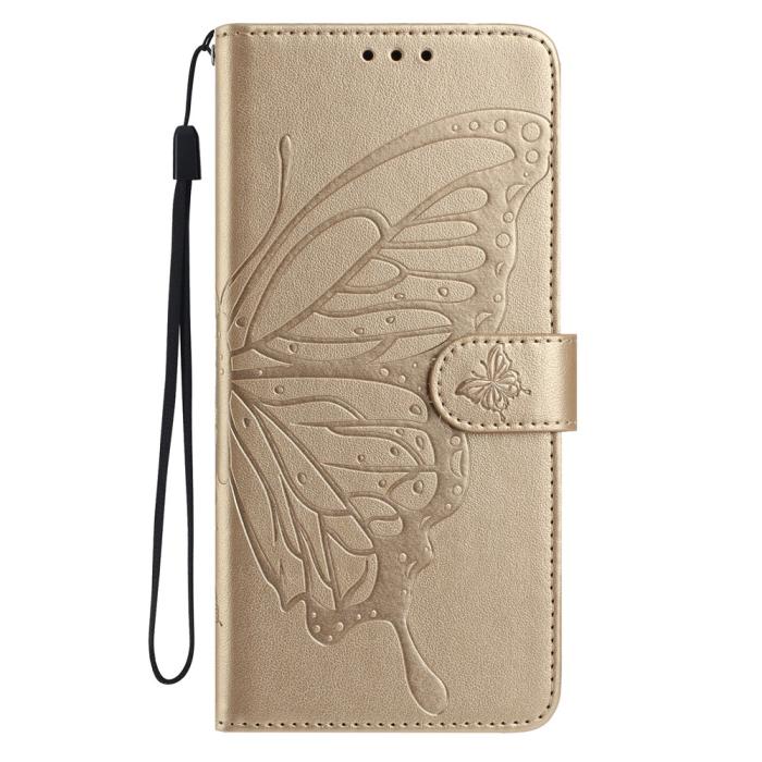 Bild 5, Xiaomi 15T Pro Fodral Med Fjäril Tryck Guld