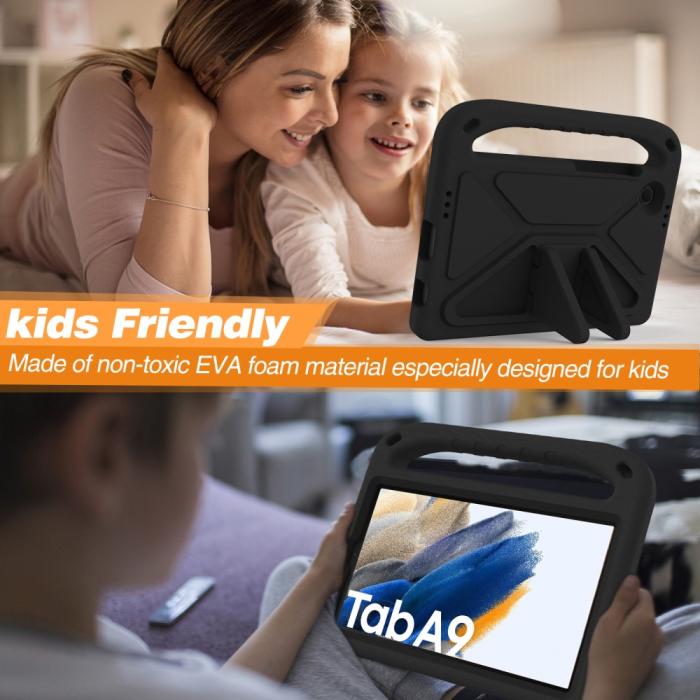 Bild 4, Samsung Galaxy Tab A9 Skal EVA Kickstand Svart