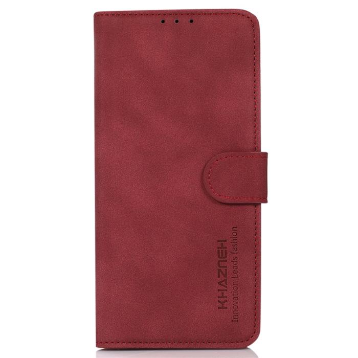Bild 6, KHAZNEH Galaxy A35 5G Fodral Matt Läder Röd