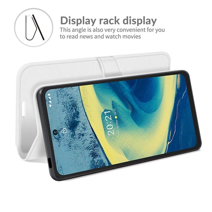 Bild 3, Nokia XR20 Fodral Crazy Horse Läder Vit