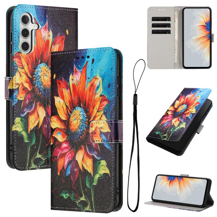 Bild 2, Samsung Galaxy A57 5G Fodral Med Tryck Solros