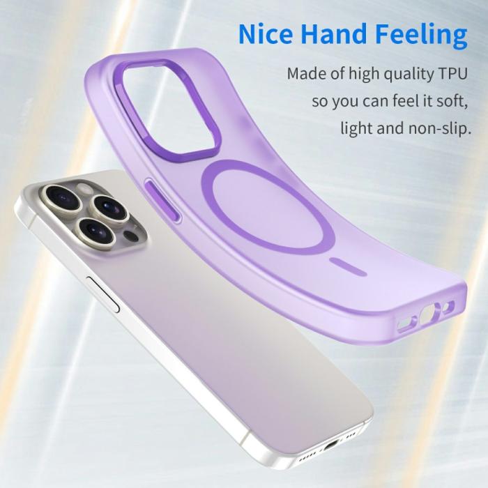 Bild 4, iPhone 16 Pro Skal MagSafe Slim Matt Lila