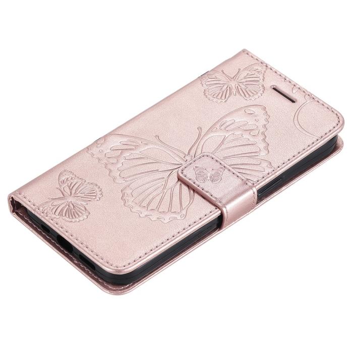 Bild 5, Samsung Galaxy S23 FE Fodral Tryckta Fjärilar Roséguld