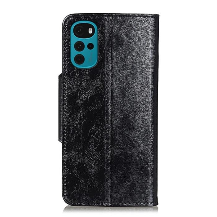 Bild 3, Motorola Moto G22 Fodral 6-kort Retro Svart