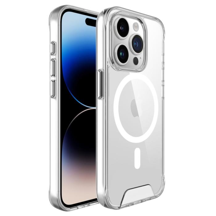 Bild 1, iPhone 16 Pro Skal MagSafe Shockproof Transparent