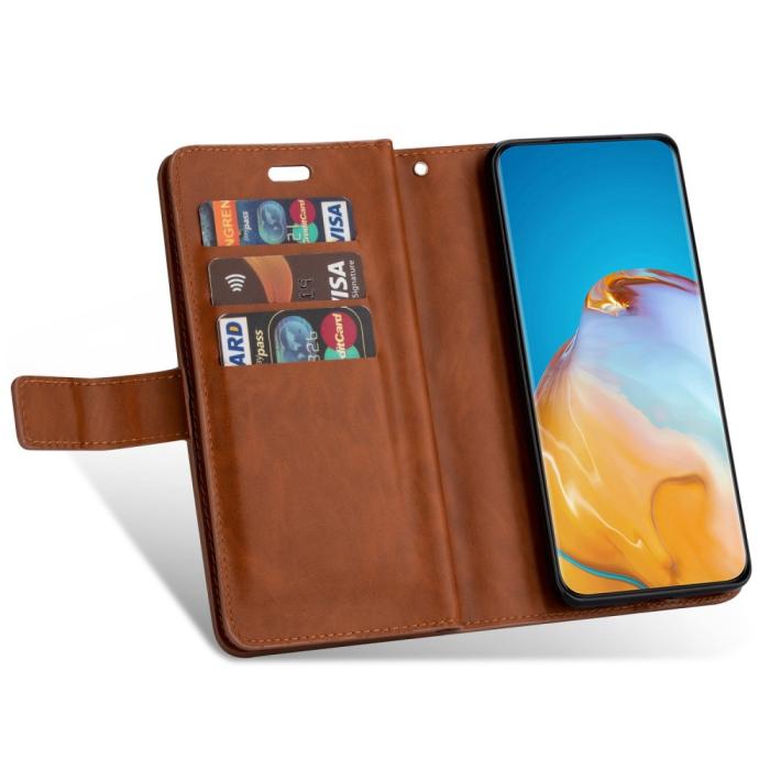 Bild 4, Samsung Galaxy S23 Plus Fodral Multifunktionell Med Frontficka Brun