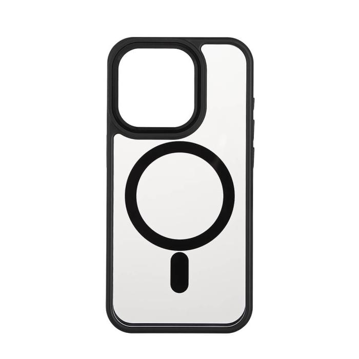 Bild 1, ONSALA iPhone 15 Pro Skal Bumper MagSafe Svart/Transparent