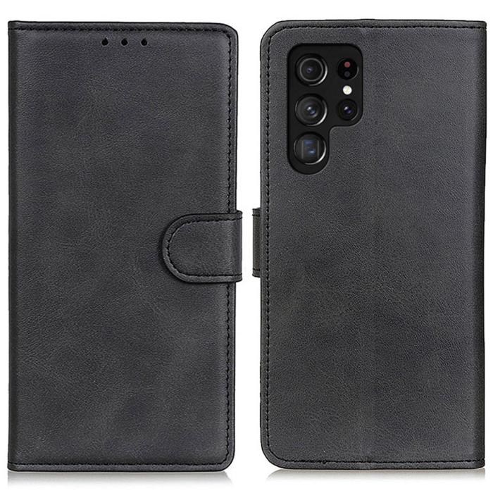 Bild 1, Samsung Galaxy S24 Ultra Fodral Läder Svart