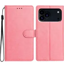 iPhone 18 Pro Max/17 Pro Max Fodral L&auml;der Ros&eacute;guld