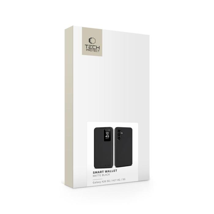 Bild 2, Tech-Protect Samsung Galaxy A26 5G / A17 Fodral Läder Svart
