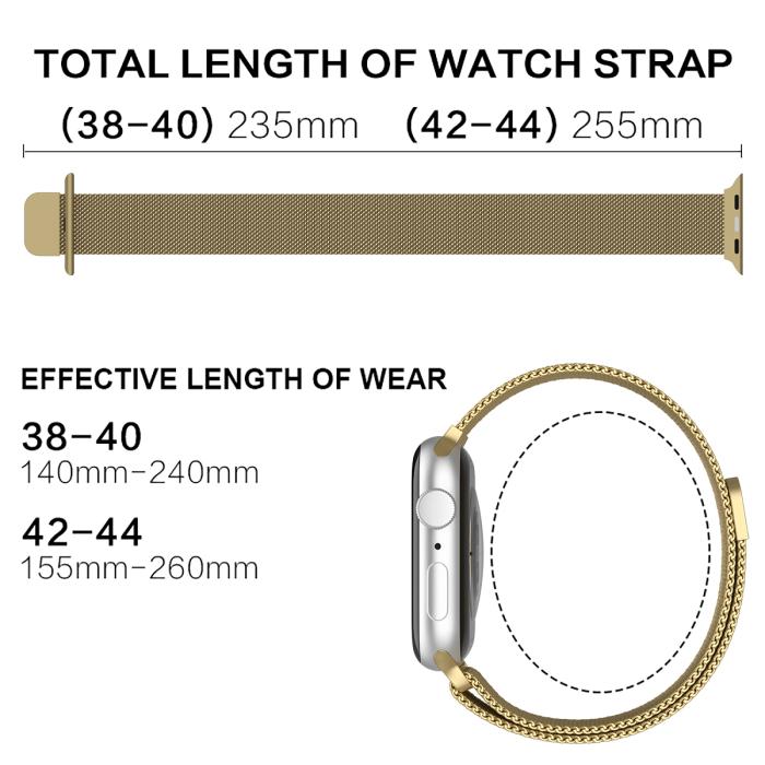 Bild 4, ColorPop Milanese Loop Metall Armband Apple Watch 38/40/41 mm
