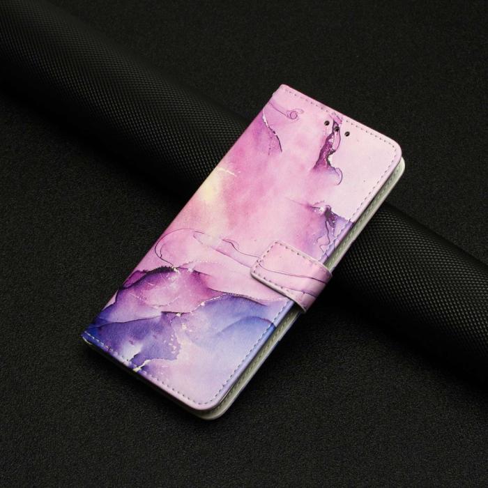 Bild 6, Samsung Galaxy A23 5G Fodral Marmor Lila
