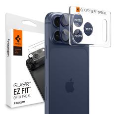 Spigen iPhone 17 Pro Linsskydd Optik Pro GLAS.tR "Ez Fit" Bl&aring;