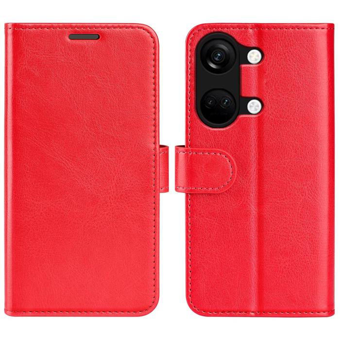 Bild 1, OnePlus Nord 3 5G Fodral Crazy Horse Läder Röd