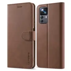 LC.IMEEKE Xiaomi 12T / 12T Pro Fodral Läder Brun