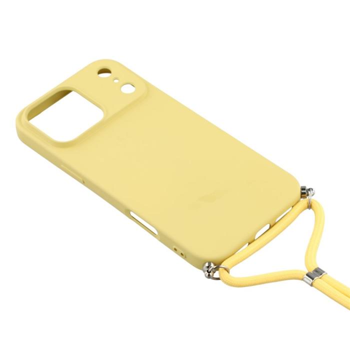 Bild 3, iPhone 17 Pro Skal Med Mobilsnöre TPU Gul