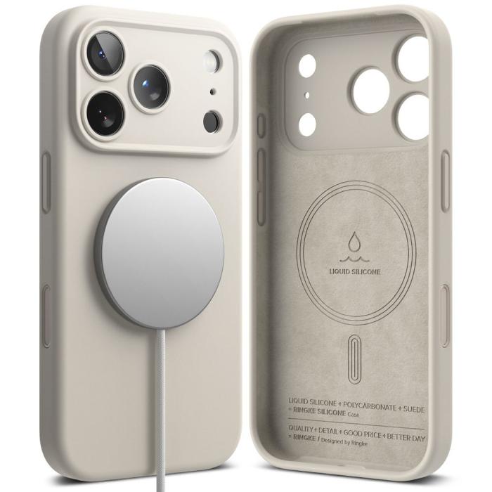 Bild 2, Ringke iPhone 17 Pro Skal MagSafe Silikon Stone