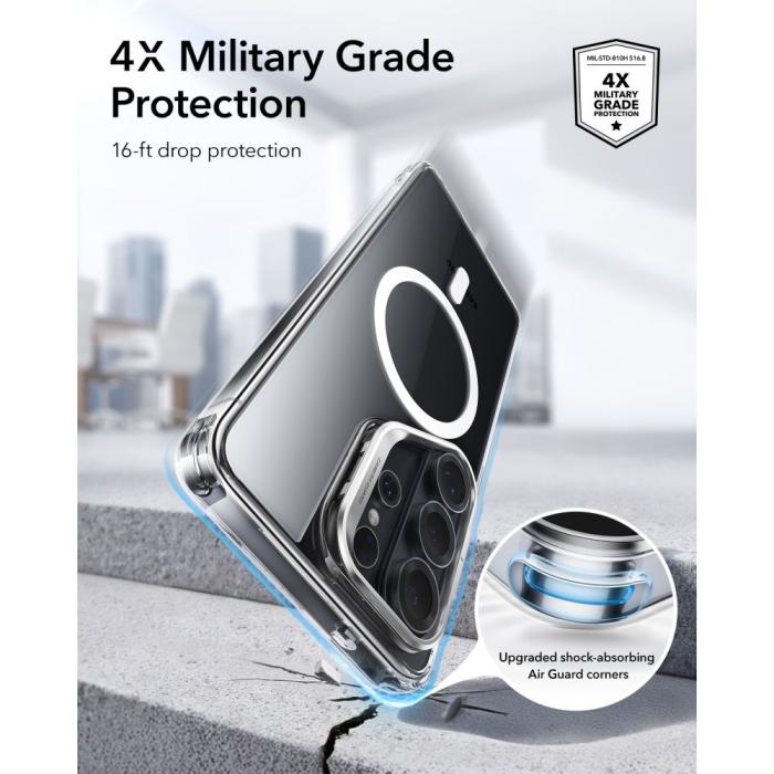 Bild 3, ESR Galaxy S26 Ultra Skal MagSafe Classic Hybrid Kickstand Transparent