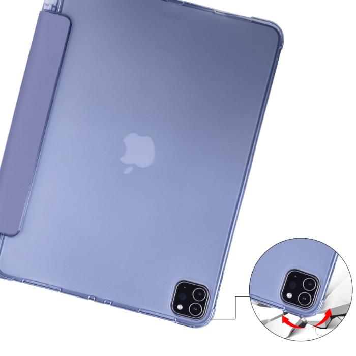 Bild 6, iPad Pro 12.9 Fodral Tri-Fold Pennhållare Lila