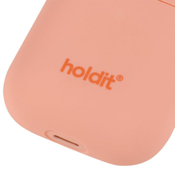 Bild 3, holdit AirPods Nygård Skal Silikon Pink Peach