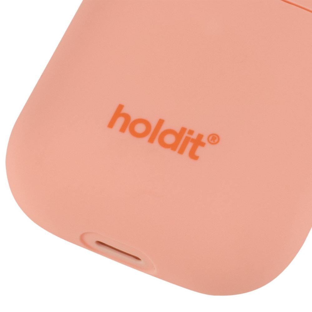 holdit AirPods Nygård Skal Silikon Pink Peach