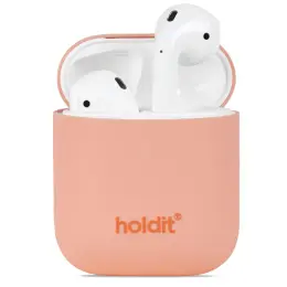 holdit AirPods Nygård Skal Silikon Pink Peach