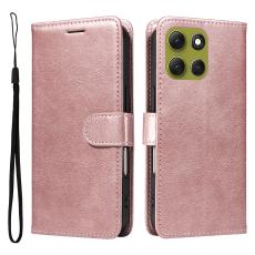 Motorola Moto G86 Power / G86 5G Fodral L&auml;der Ros&eacute;guld