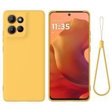 Motorola Moto G56 5G Skal Liquid Silikon Gul
