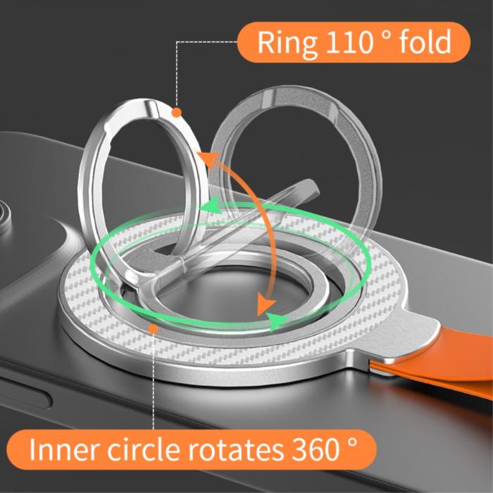 Bild 5, MagSafe Magnetisk Ring Hållare/Stativ Vit