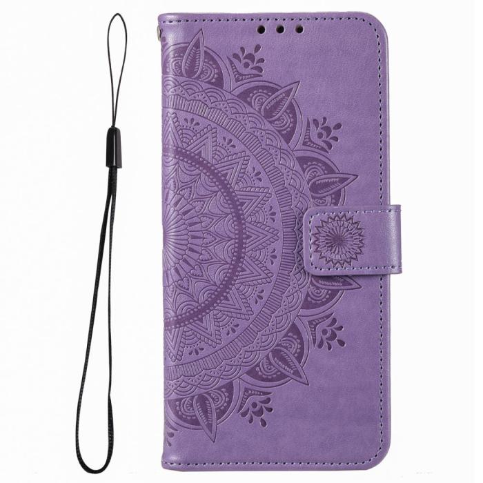 Bild 4, Motorola Moto G54 5G Fodral Mandala Läder Lila