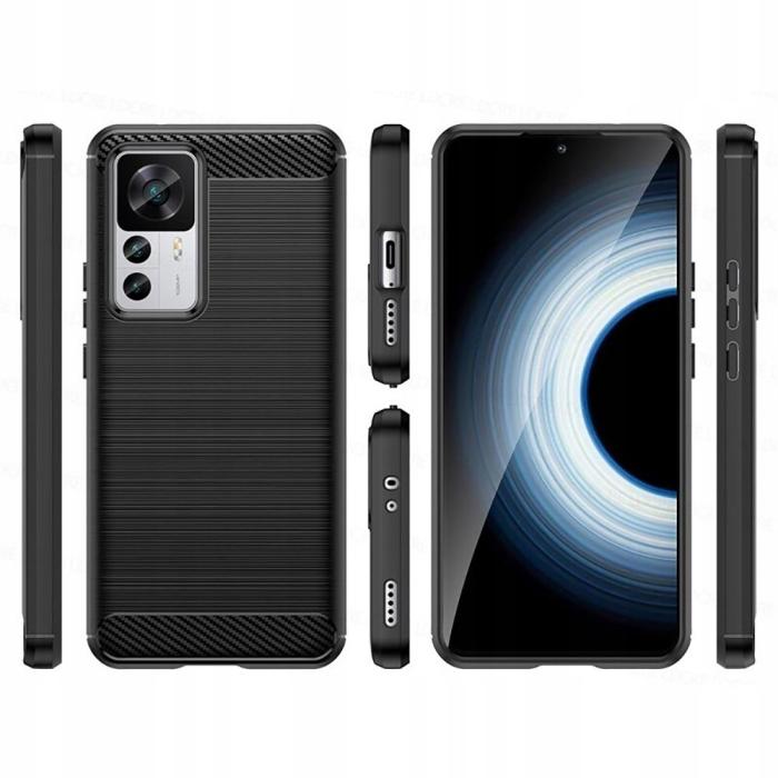 Bild 6, Tech-Protect Xiaomi 12T / 12T Pro Skal Borstad Stål Textur Svart