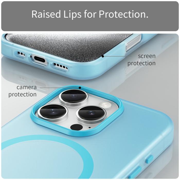 Bild 6, iPhone 16 Pro Skal MagSafe Slim Matt Blå