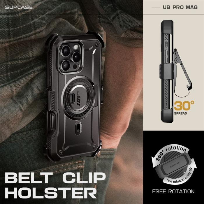 Bild 6, Supcase iPhone 16 Pro Max Skal MagSafe Unicorn Beetle Pro Svart