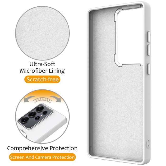 Bild 3, Samsung Galaxy S24 Ultra Skal MagSafe Kickstand Hybrid Vit