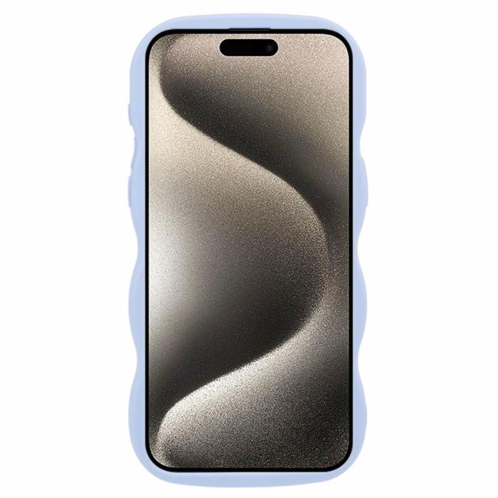 Bild 2, iPhone 15 Pro Mobilskal Wavy Lila