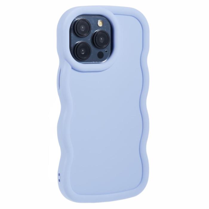 Bild 3, iPhone 15 Pro Mobilskal Wavy Lila