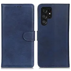 Samsung Galaxy S24 Ultra Fodral Läder Blå
